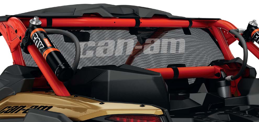 Écran anti-vent arrière